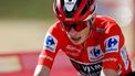 Overall leader team Visma-Lease a bike's Danish rider Jonas Vingegaard is pictured after winning the 20th stage of the Vuelta a Espana 2025, a 156 km race between Robledo de Chavela and Bola del Mundo, near Navacerrada, on September 13, 2025.   
Oscar DEL POZO / AFP