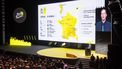 epa13322123 Tour de France general director Christian Prudhomme unveils the map of the stages during the presentation of the Tour de France 2027 cycling race in Paris, France, 22 October 2026.  EPA/CHRISTOPHE PETIT TESSON
