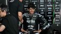 Aprilia Racing's Spanish rider Jorge Martin reacts during the first day of the 2025 MotoGP pre-season test at the Sepang International Circuit in Sepang on February 5, 2025. 
MOHD RASFAN / AFP