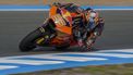epa12054546 Red Bull KTM Ajo rider Collin Veijer of Netherlands participates in a Moto2 Practice session for the Motorcycling Grand Prix of Spain, in Jerez de la Frontera, Spain, 25 April 2025. The Motorcycling Grand Prix of Spain is held at the Circuito de Jerez - Angel Nieto racing track on 27 April 2025.  EPA/Jose Manuel Vidal