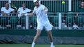 epa12207185 Botic van de Zandschulp of the Netherlands in action during the Men's 1st round match against Matteo Arnaldi of Italy at the Wimbledon Championships, Wimbledon, Britain, 30 June 2025.  EPA/DANIEL HAMBURY  EDITORIAL USE ONLY EDITORIAL USE ONLY