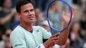 Germany's Daniel Altmaier celebrates after winning his men's singles match against US Taylor Fritz on day 2 of the French Open tennis tournament on Court Simonne-Mathieu at the Roland-Garros Complex in Paris on May 26, 2025. 
Alain JOCARD / AFP