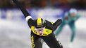 HEERENVEEN - Antoinette Rijpma - de Jong in actie op de 1500 meter tegen Elisa Dul tijdens de slotdag van het NK Allround schaatsen in het Thialf stadion in Heerenveen. ANP VINCENT JANNINK