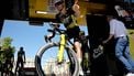 epa12252737 Belgian rider Wout Van Aert of Team Visma-Lease a Bike before the start of the 16th stage of the Tour de France cycling race over 171.5km from Montpellier to Mont Ventoux, France, 22 July 2025.  EPA/CHRISTOPHE PETIT TESSON