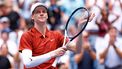 Italy's Jannik Sinner celebrates after winning his men's singles second round tennis match against Australia’s Alexei Popyrinon day five of the US Open tennis tournament at the USTA Billie Jean King National Tennis Center in New York City, on August 28, 2025. 
Kena Betancur / AFP