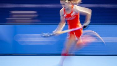 PARIJS - Felice Albers in actie tijdens de halve finale hockey tegen Argentinië, op de Olympische Spelen. ANP ROBIN VAN LONKHUIJSEN
