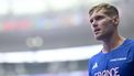 France's Kevin Mayer trains at the Stade de France in Saint-Denis, north of Paris, on August 1, 2024 a day before the start of the athletics event at the Paris 2024 Olympic Games. 
Kirill KUDRYAVTSEV / AFP