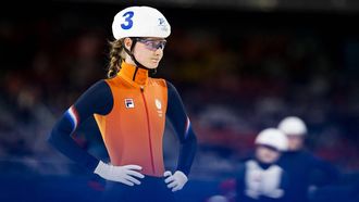 MILAAN - Bente Kerkhoff bij het massastart onderdeel in het Milano Ice Park op de Olympische Winterspelen van Milaan en Cortina d'Ampezzo. SEM VAN DER WAL / ANP