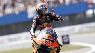 ASSEN - Collin Veijer (NED) op zijn Kalex in actie tijdens de Moto2 race op de TT van Assen. VINCENT JANNINK / ANP