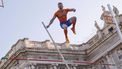 epa12199527 Menno Vloon of the Netherlands in action during the men's Pole Vault competition of the European Athletics Team Championships in Madrid, Spain, 26 June 2025.  EPA/SERGIO PEREZ