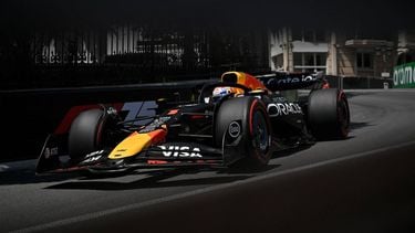 Red Bull Racing's Dutch driver Max Verstappen drives during the third practice session for the Formula One Monaco Grand Prix at the Circuit de Monaco, on May 24, 2025. 
Christophe Simon / AFP
