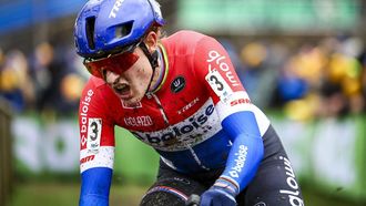 Dutch Lucinda Brand competes in the women's elite race UCI Cyclo-cross World Cup, X2O Trofee Baal - GP Sven Nys competiton, in Baal on January 1, 2025. 
DAVID PINTENS / Belga / AFP