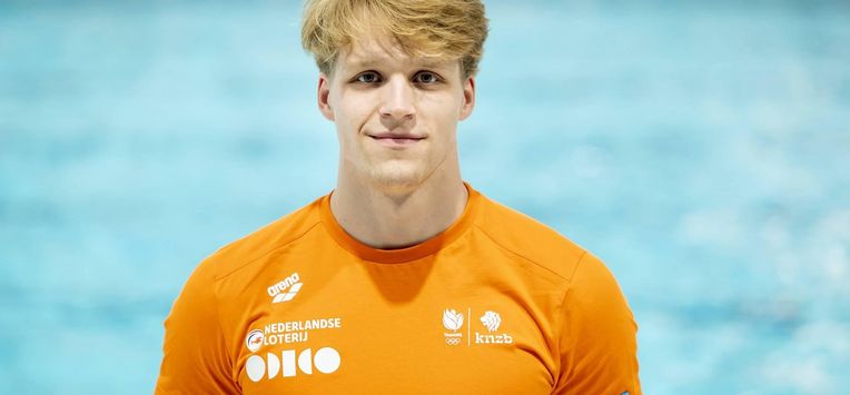 EINDHOVEN - Koen de Groot tijdens een persbijeenkomst van de Koninklijke Nederlandse Zwembond (KNZB), in aanloop naar het WK zwemmen in Singapore. ANP KOEN VAN WEEL