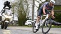 Alpecin-Deceuninck's Dutch rider Mathieu van der Poel competes during the 'E3 Saxo Bank Classic' one day cycling race, 208,8 km from and to Harelbeke on March 28, 2025. 
DIRK WAEM / Belga / AFP