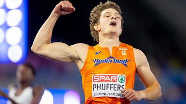 BIRMINGHAM - Jonas Phijffers in actie op de halve finale 400 meter tijdens de tweede dag van de EK atletiek. IRIS VAN DEN BROEK / ANP