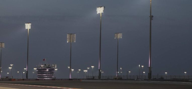 epa12731645 Scuderia Ferrari driver Charles Leclerc of Monaco in action during a Formula 1 pre-season testing session at Bahrain International Circuit in Sakhir, Bahrain, 12 February 2026.  EPA/ALI HAIDER