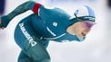 HEERENVEEN - Jorrit Bergsma in actie tijdens de 10000m mannen op de derde dag van het olympisch kwalificatietoernooi langebaanschaatsen in Thialf. ANP ROBIN VAN LONKHUIJSEN