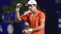 Australia's Alex De Minaur celebrates after defeating Norway's Casper Ruud during the Mexico ATP Open 500 men's singles final tennis match at the Arena GNP Seguros in Acapulco, Guerrero State, Mexico on March 2, 2024. 
Rodrigo Oropeza / AFP