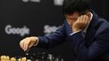 epa11739445 Chess grandmaster Ding Liren of China competes in the first round of the FIDE World Chess Championship against Gukesh Dommaraju of India in Singapore, 25 November 2024.  EPA/HOW HWEE YOUNG