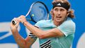 2023-09-24 17:50:00 Alexander Zverev of Germany hits a return against Miomir Kecmanovic of Serbia (not pictured) during their men's singles quarter-final match at the ATP Chengdu Open tennis tournament in Chengdu, in China’s southwest Sichuan province on September 24, 2023. 
AFP