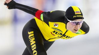 HEERENVEEN - Merel Conijn in actie op de 5000 meter tijdens de slotdag van het NK Allround schaatsen in het Thialf stadion in Heerenveen. ANP VINCENT JANNINK