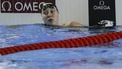 epa12279330 Milou van Wijk of Netherlands reacts after competing in the Women's 50m Freestyle Semifinals at the World Aquatics Championships Singapore 2025 in Singapore, 02 August 2025.  EPA/RUNGROJ YONGRIT
