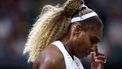 US player Serena Williams reacts as she plays against Australia's Maya Joint during their women's singles first round tennis match on the second day of the 2026 Wimbledon Championships at The All England Lawn Tennis and Croquet Club in Wimbledon, southwest London, on June 30, 2026. 
HENRY NICHOLLS / AFP