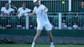 epa12207185 Botic van de Zandschulp of the Netherlands in action during the Men's 1st round match against Matteo Arnaldi of Italy at the Wimbledon Championships, Wimbledon, Britain, 30 June 2025.  EPA/DANIEL HAMBURY  EDITORIAL USE ONLY EDITORIAL USE ONLY