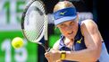 DEN BOSCH - Suzan Lamens (NED) in haar partij tegen Elisabetta Cocciaretto (ITA)  tijdens de kwartfinale van het Libema Open. Het tennistoernooi vindt plaats in in het Autotron van Rosmalen. ANP SANDER KONING