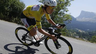epa13130238 Slovenian cyclist Tadej Pogacar of UAE Team Emirates XRG in action during Stage 19 of the Tour de France over 127.9km from Gap to Alpe d'Huez, France, 24 July 2026.  EPA/GUILLAUME HORCAJUELO