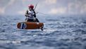 MARSEILLE - Annelous Lammerts tijdens de opening races kitefoilen op de Olympische Spelen. Kitefoilen is een nieuwe sport op de Spelen. ANP SANDER KONING