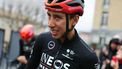 INEOS Grenadiers' Colombian cyclist Egan Bernal looks on prior to the 6th stage of the Paris-Nice cycling race, 198,5 km between Sisteron and La Colle-sur-Loup, on March 8, 2024. 
Thomas SAMSON / AFP