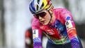British Zoe Backstedt competes during the women's elite race at the cyclocross cycling event, stage 7/8 in the Superprestige cyclocross cycling competition, in Gullegem on January 4, 2025. 
DAVID PINTENS / Belga / AFP
