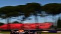Red Bull Racing's Dutch driver Max Verstappen races during the first practice session for the 2025 Emilia Romagna Formula One Grand Prix at the Imola autodrome in Imola, on May 16, 2025. 
Andrej ISAKOVIC / AFP