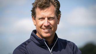SPIJK - Maarten Lafeber (bondscoach) tijdens een bijeenkomst waarop wordt vooruitgeblikt op de B-NL Challenge Trophy. Tijdens dit vierdaagse toernooi, onderdeel van de European Challenge Tour, krijgt jong aanstormend talent de kans om op het een na hoogste niveau ervaring op te doen. ANP JEROEN JUMELET