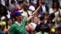 Italy's Jannik Sinner celebrates after winning his men's singles match against Czech Republic's Jiri Lehecka on day 7 of the French Open tennis tournament on Court Philippe-Chatrier at the Roland-Garros Complex in Paris on May 31, 2025. 
JULIEN DE ROSA / AFP