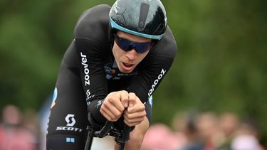 Dutch Cees Bol of Team DSM pictured in action during the fifth stage of the 108th edition of the Tour de France cycling race, a 27,2km individual time trial from Change to Laval Espace Mayenne, France, Wednesday 30 June 2021. This year's Tour de France takes place from 26 June to 18 July 2021. BELGA PHOTO DAVID STOCKMAN