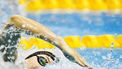 2023-07-27 10:46:12 FUKUOKA - Marrit Steenbergen in actie op de 100 vrij vrouwen tijdens de vijfde dag van het WK Zwemmen in Japan. ANP KOEN VAN WEEL