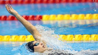 2023-07-30 21:05:33 epa10777305 Summer Mcintosh of Canada competes at the Women's 400m Individual Medley final of the Swimming events during the World Aquatics Championships 2023 in Fukuoka, Japan, 30 July 2023.  EPA/KIYOSHI OTA