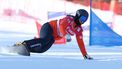 epa12784004 Michelle Dekker of the Netherlands in action during the women's Snowboard Parallel Giant Slalom at the FIS World Cup, in Krynica-Zdroj, Poland, 28 February 2026.  EPA/Grzegorz Momot POLAND OUT