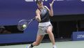 2023-09-03 00:24:45 Ukraine's Elina Svitolina hits a return to USA's Jessica Pegula during the US Open tennis tournament women's singles third round match at the USTA Billie Jean King National Tennis Center in New York City, on September 2, 2023. 
KENA BETANCUR / AFP