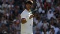 epa12210937 Carlos Alcaraz of Spain celebrates winning his Men's 2nd round match against Oliver Tarvet of Britain at the Wimbledon Championships, Wimbledon, Britain, 02 July 2025.  EPA/NEIL HALL  EDITORIAL USE ONLY