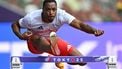 France's Wilhem Belocian clears a hurdle at the National Stadium in Tokyo on September 12, 2025, ahead of the World Athletics Championships. 
Andrej ISAKOVIC / AFP