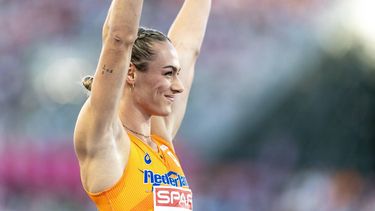 BIRMINGHAM - Lieke Klaver in actie op de 400m vrouwen tijdens de zesde dag van de EK atletiek. IRIS VAN DEN BROEK / ANP