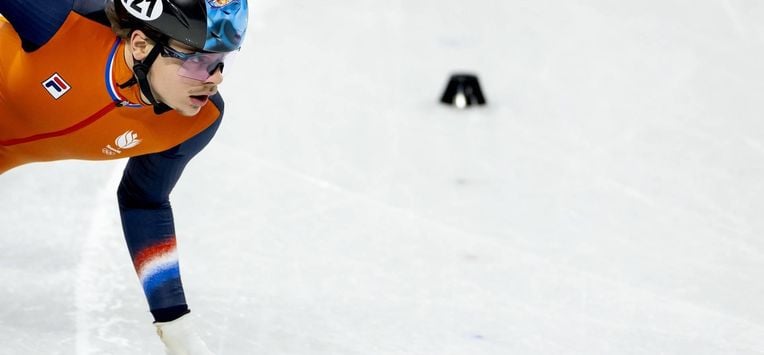 MILAAN - Melle van 't Wout tijdens de kwart finales 500 meter bij het shorttrack schaatsen in de Milano Ice Skating Area op de Olympische Winterspelen van Milaan. IRIS VAN DEN BROEK / ANP