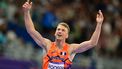 Netherlands' Sven Roosen reacts after the men's decathlon 1500m of the athletics event at the Paris 2024 Olympic Games at Stade de France in Saint-Denis, north of Paris, on August 3, 2024. 
Martin  BERNETTI / AFP