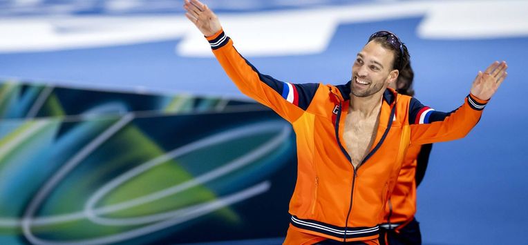MILAAN - Kjeld Nuis tijdens de 1500 meter bij het langebaanschaatsen in het Milano Speed Skating Stadium op de Olympische Winterspelen van Milaan. IRIS VAN DEN BROEK / ANP