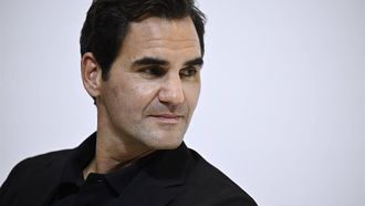 Swiss former tennis player Roger Federer an UNIQLO brand embassador attends the press conference for the 40th anniversary of Japanese ready-to-wear brand UNIQLO in Paris on September 30, 2024. 
JULIEN DE ROSA / AFP