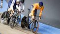 HEUSDEN-ZOLDER - Baanwielrenner Harrie Lavreysen in actie op de tweede ronde van de Keirin tijdens de slotdag van de Europese kampioenschappen baanwielrennen in Belgie. ANP BAS CZERWINSKI
