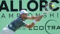 epa12194828 Tallon Griekspoor of the Netherlands in action against Ethan Quinn of the US during their round of 32 match at the ATP 250 Mallorca Championships tennis tournament in Santa Ponsa, Mallorca, Spain, 24 June 2025.  EPA/MIQUEL A. BORRAS